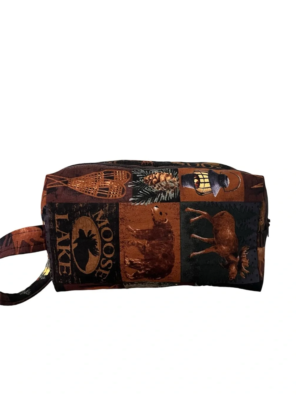 Handmade Diaper & Wipes travel bag Double Zipper Baby Travel Pouch